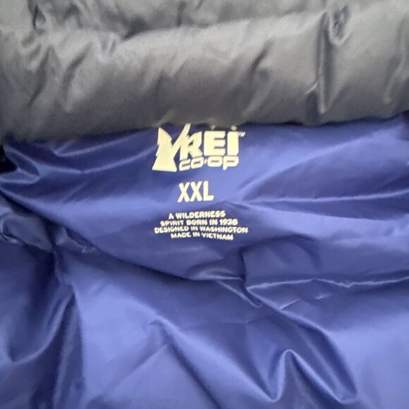 REI Co-op Men's Down Jacket Puffer Pertex Quantum Full Zip Size XXL - Picture 7 of 8